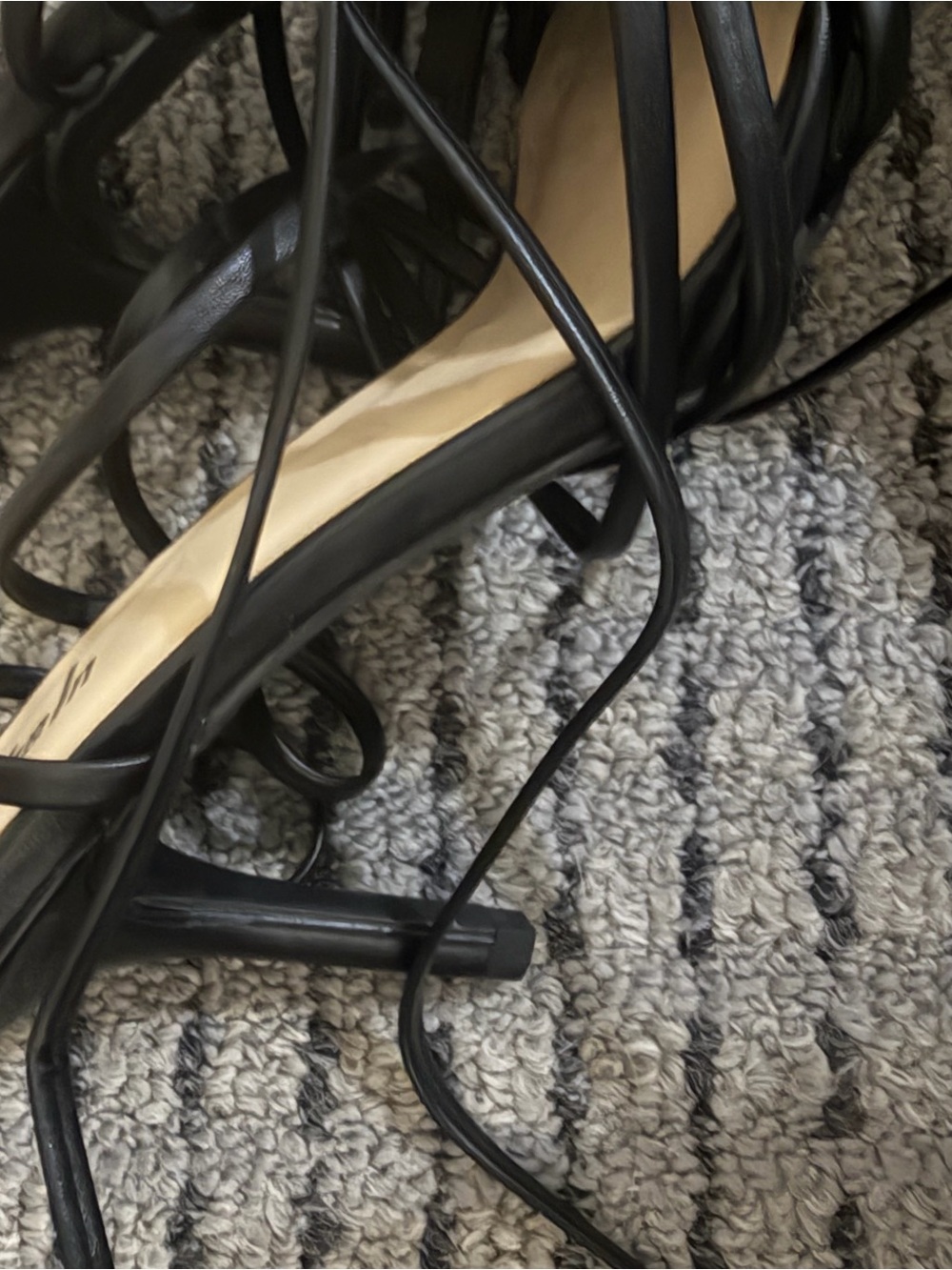 SHEIN Black Strappy Lace-Up High Heels - Picture 3 of 3